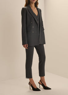 The Petite Phoebe Blazer | Grey Suiting