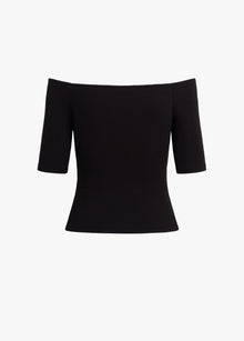The Sara Half Sleeve Top | Black