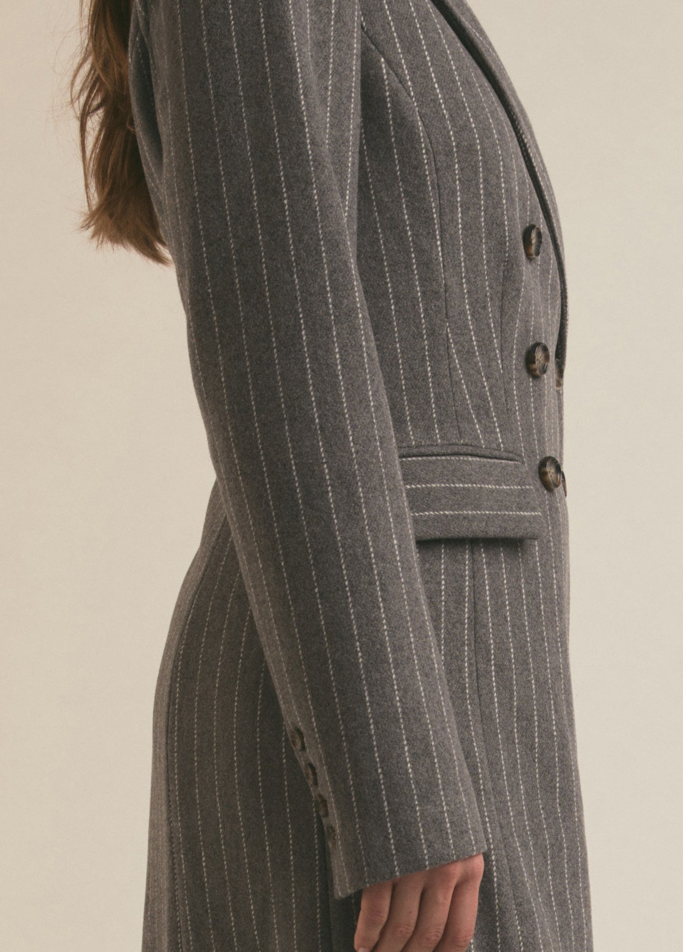 grey white pinstripe