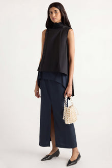 Arya | Fleur Layered Maxi Skirt in Size Small
