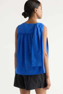 Isilda | Florence Tie-Shoulder Cotton Blouse in Size Extra Small