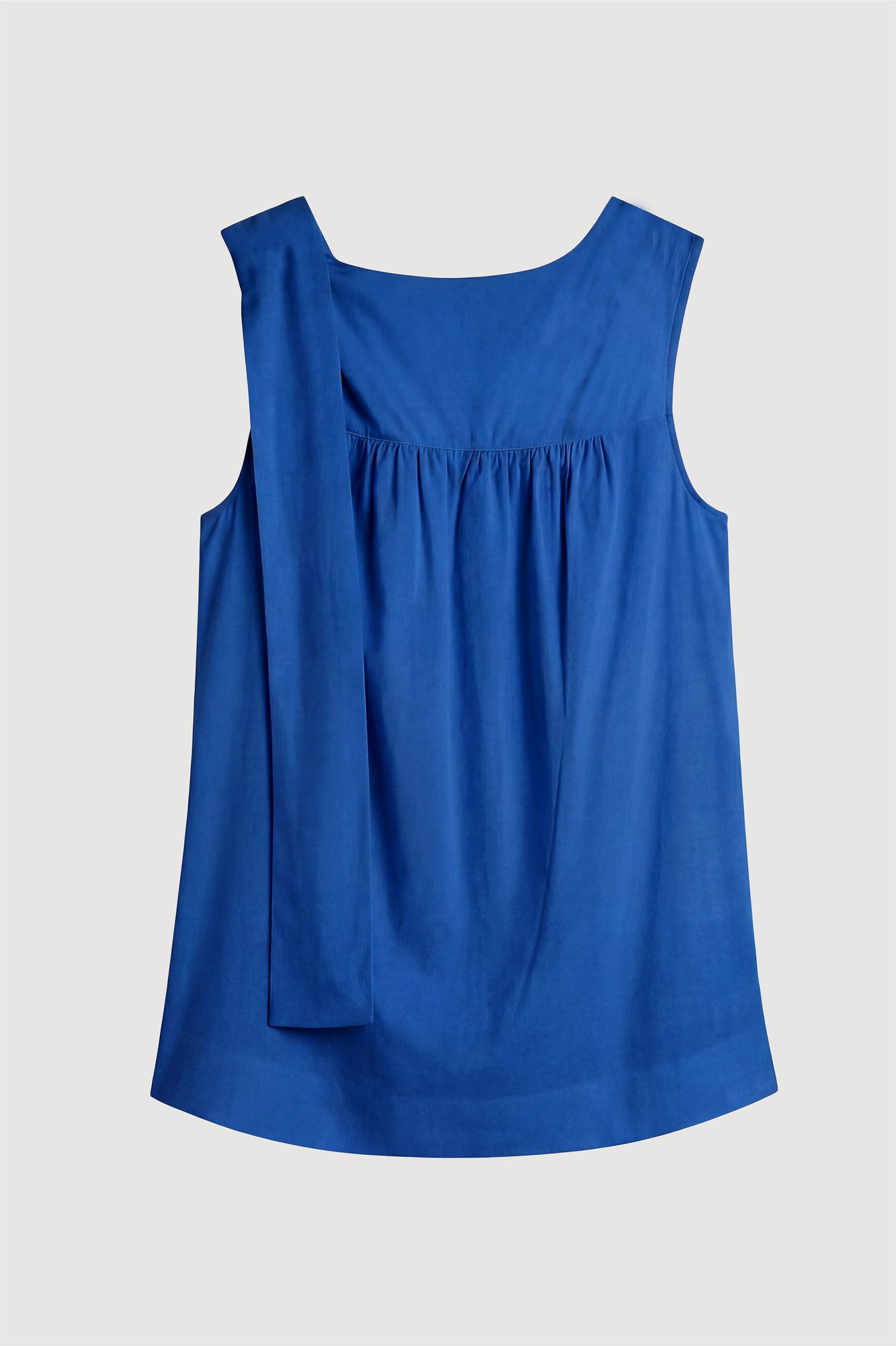 Aya | Florence Tie-Shoulder Cotton Blouse - Flat
