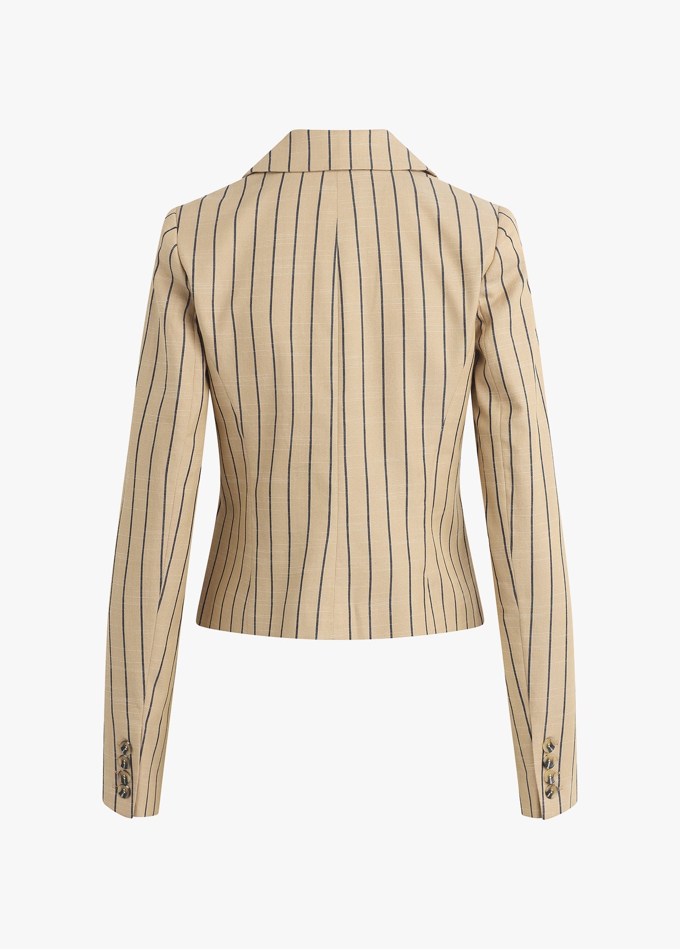 beige navy stripe