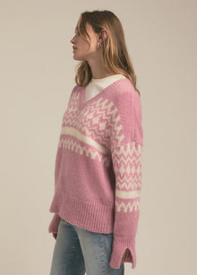 pink fairisle