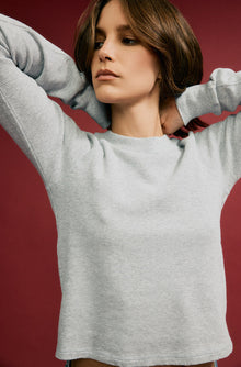 AMO Denim | Foxy Tee in Heather Grey