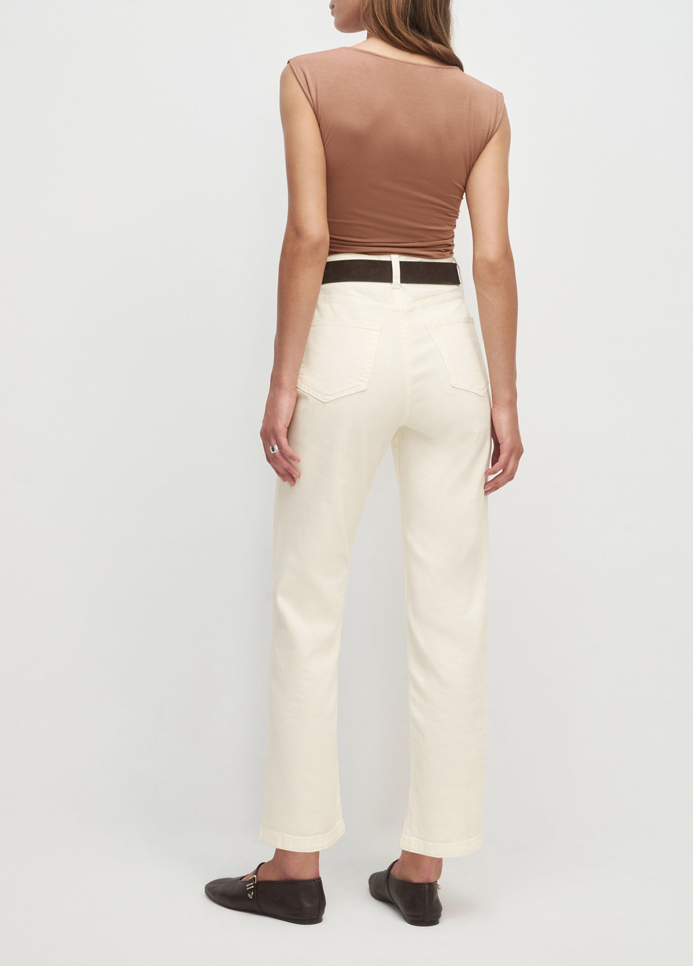 The Valentina Super High Rise Straight | Gardenia