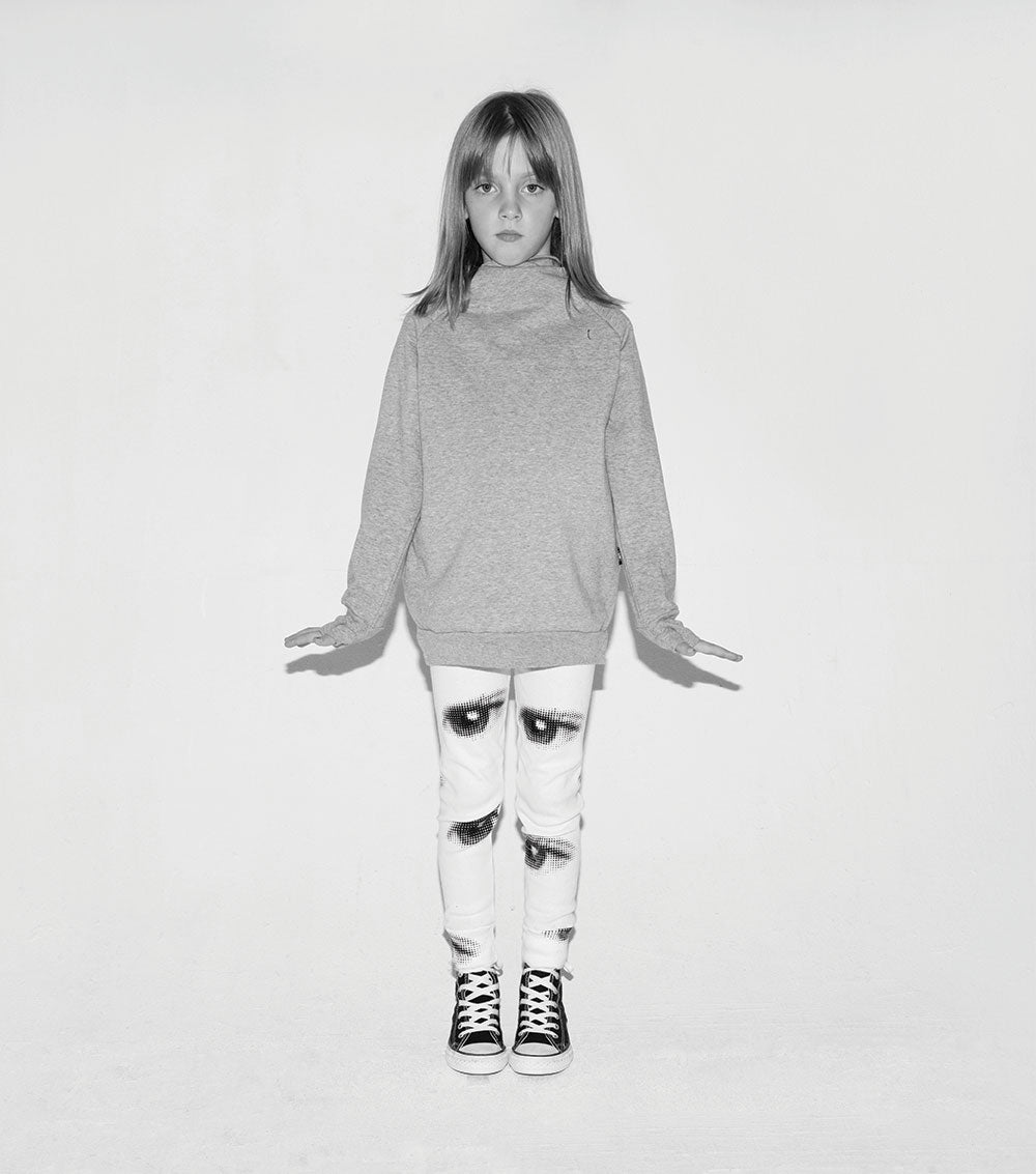 Kid | Eye Leggings | Heather Grey