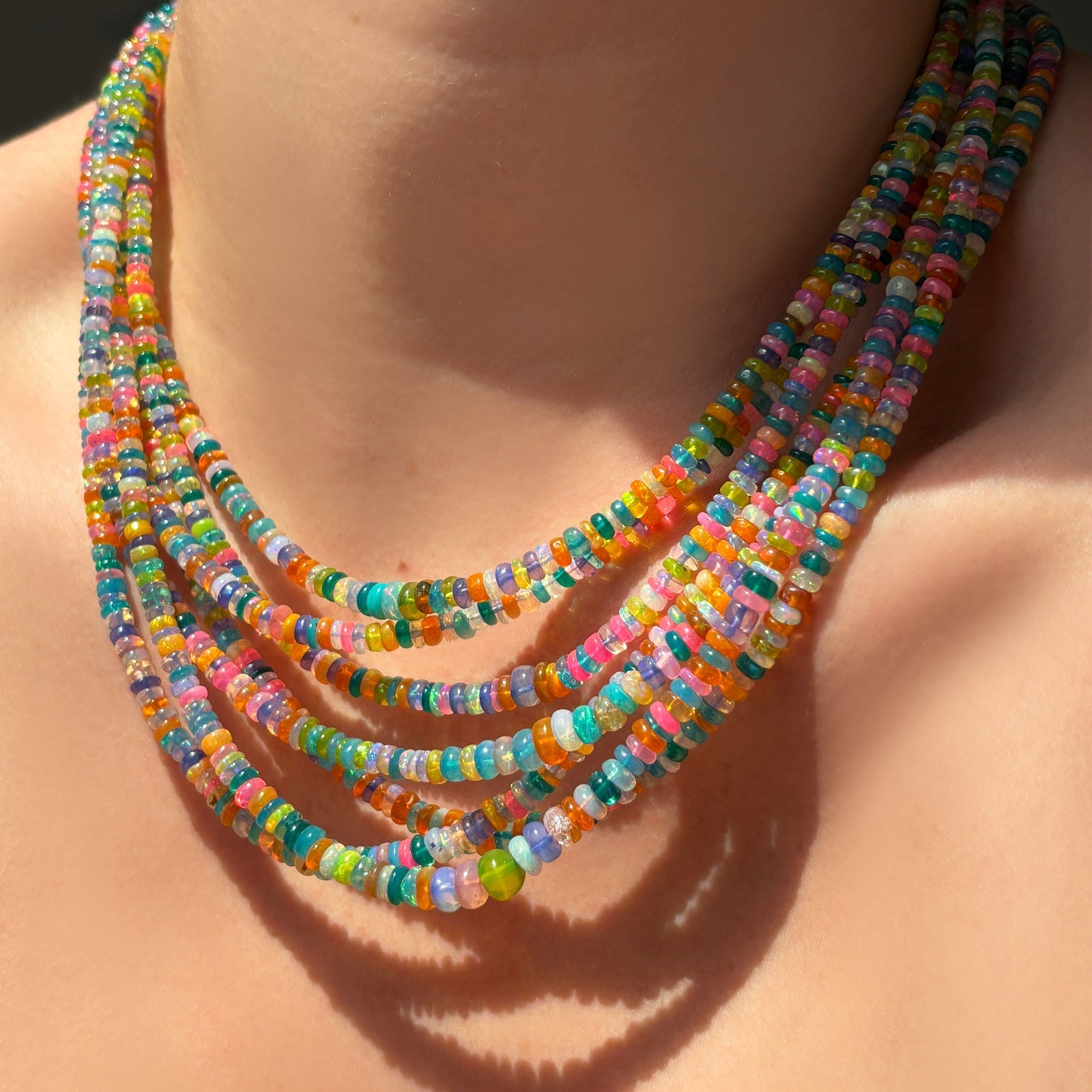 Garden Party Opal Necklace