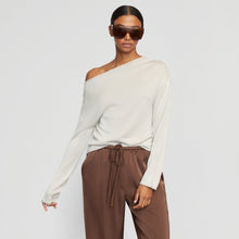 Luisa | Hachi Tencel-Wool Off-Shoulder Sweater in Size Small