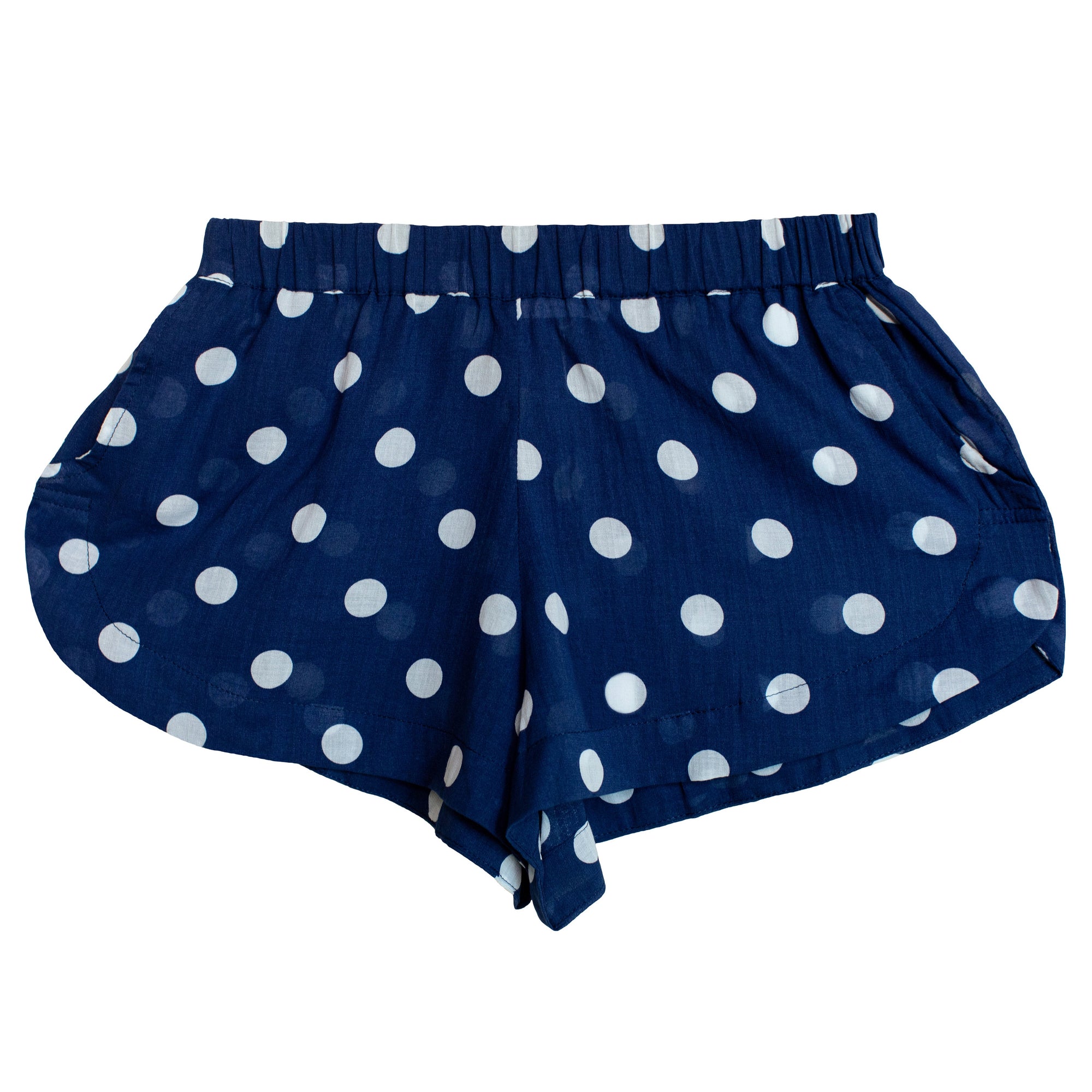 Hawi Shorts | Navy Polka Dot