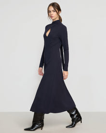 Beate | Helena Scarf-Neck Jersey Dress in Size Extra Small 