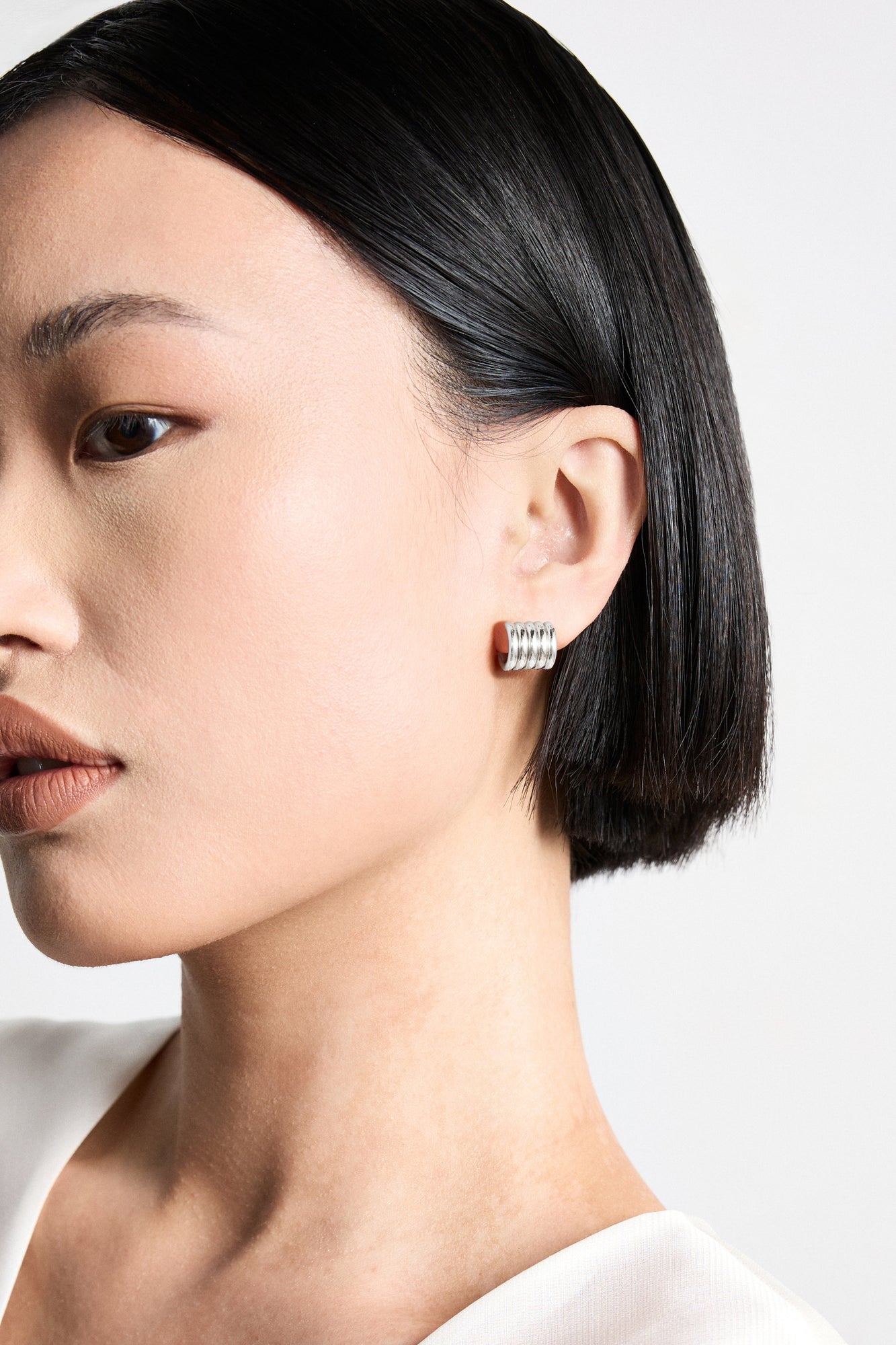 Hollyhock Earrings Small | Sterling Silver