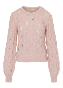 Alpaca Chainette Sweater | Blush