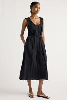 Isilda | Imogen Organic Cotton U-Neck Gingham Dress in Size Extra Small