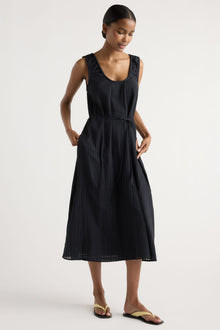 Isilda | Imogen Organic Cotton U-Neck Gingham Dress in Size Extra Small