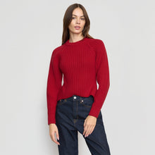 Iona Organic Cotton Cropped Sweater | Lacquer