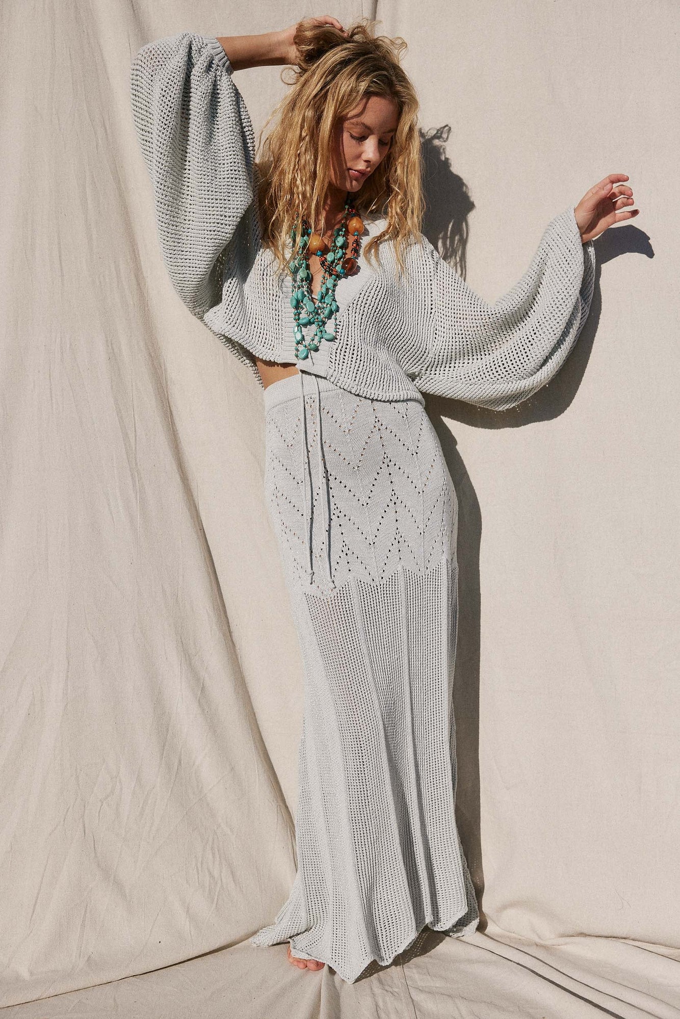 Pearl City Skirt | Coastal Mist