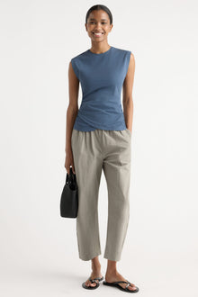 Isilda | Jensen Front-Wrap Jersey Tee in Size Extra Small