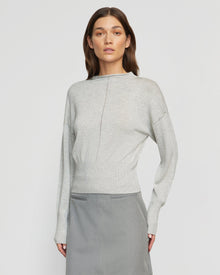 Renee | Jillian Pointelle Tencel-Wool Sweater in Size Small