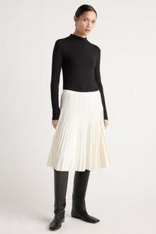 Charlotte | Katerina Pleated Knit Skirt in Size Small