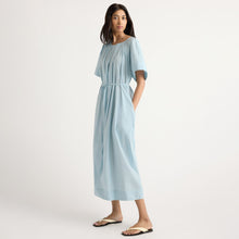 Arya | Katya Cotton Poplin Tie-Waist Dress in Size Small