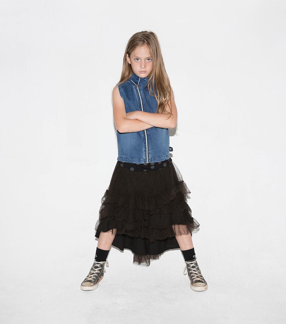 Kid | Tulle Skirt | Dyed Black (V1)