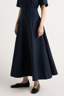 Charlotte | Kiko Kimono-Sleeve Cotton Dress in Size Small
