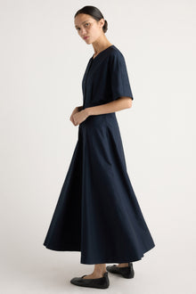Charlotte | Kiko Kimono-Sleeve Cotton Dress in Size Small