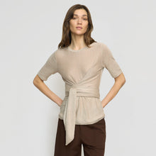 Lark Tie-Front Linen Sweater | Natural