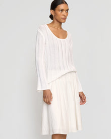 Vanessa | Leah Ribbed Scoop-Neck Sweater in Size Small