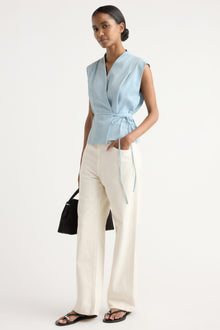 Isilda | Leandra Tie-Wrap Vest in Size Extra Small