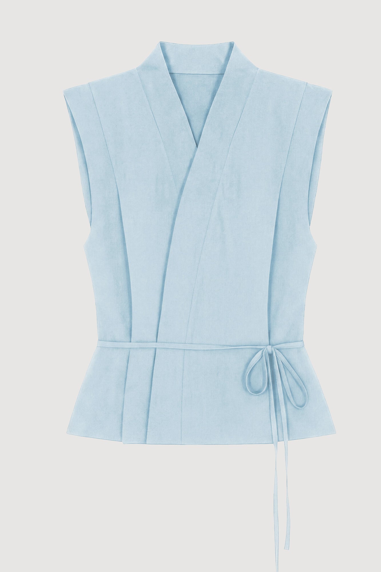 Isilda | Leandra Tie-Wrap Vest in Size Extra Small - Flat