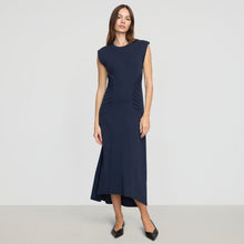 Lenox Side-Ruched Dress | Navy