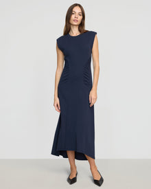 Beate | Lenox Side Ruched Dress in Size Extra Small