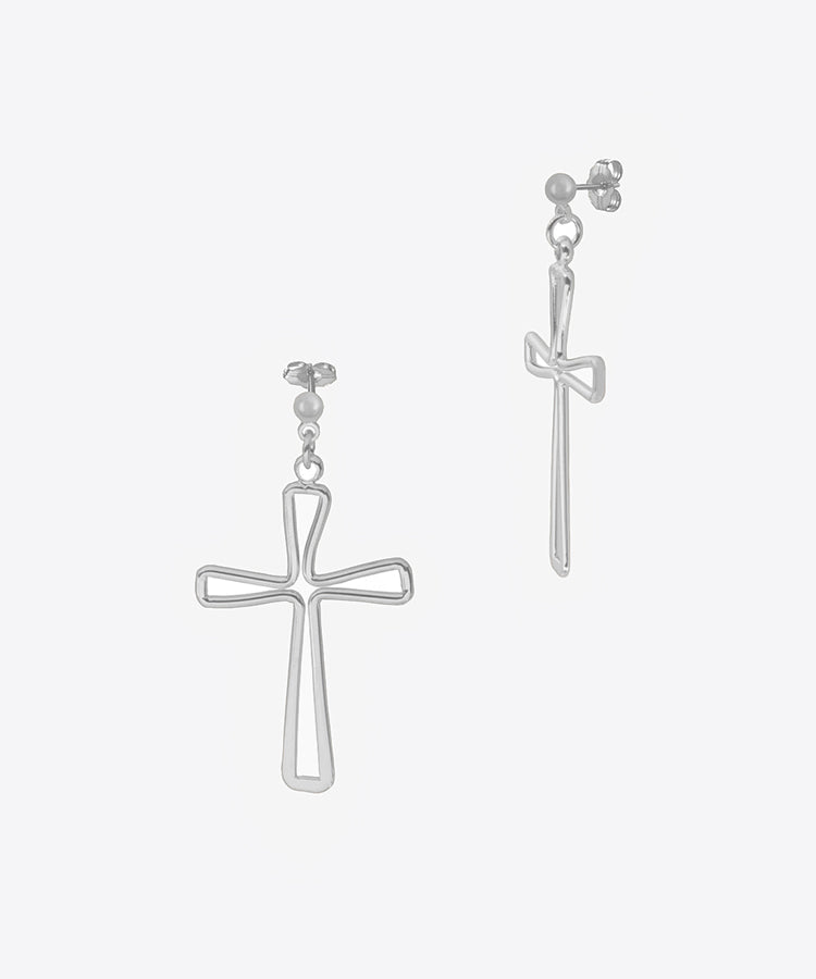 Limelight Cross Earrings | Sterling Silver