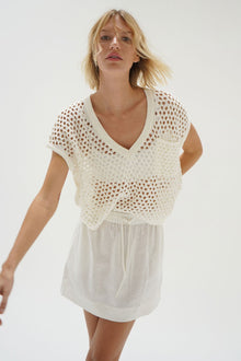 Women | Mia Linen Mini Skirt | White