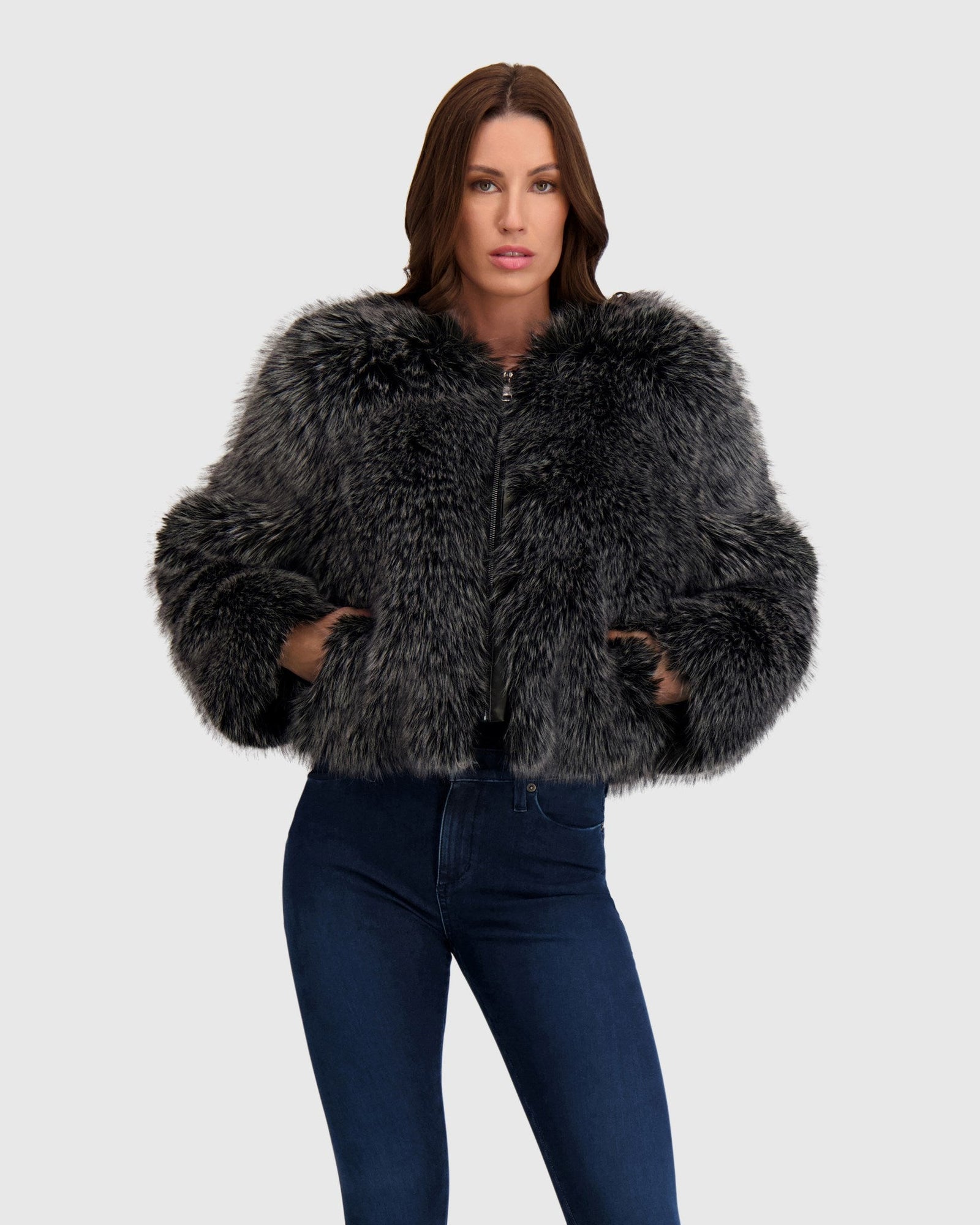 Fur-Free Fox (Faux Fur) Bolero | Black Snowtop
