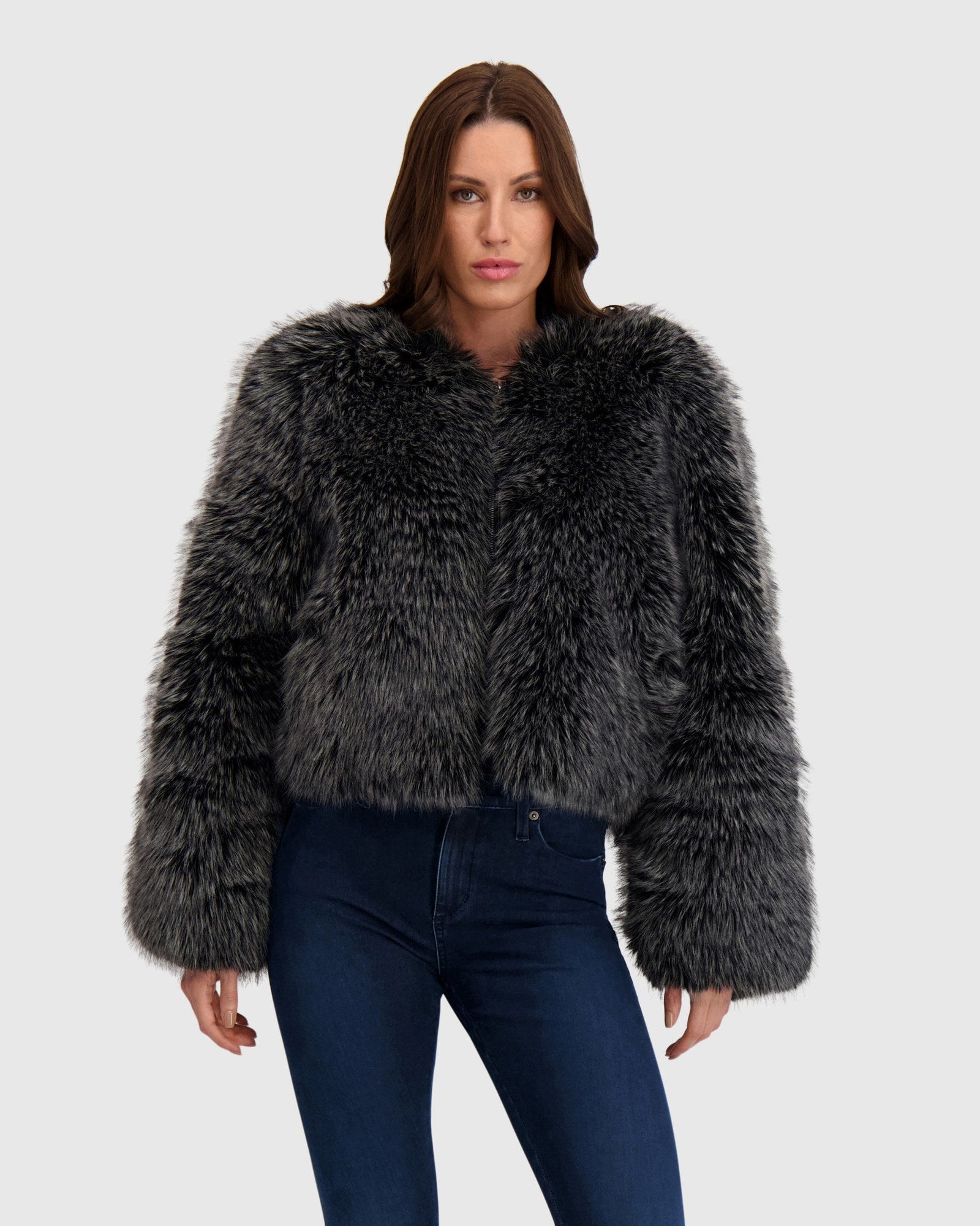 Fur-Free Fox (Faux Fur) Bolero | Black Snowtop