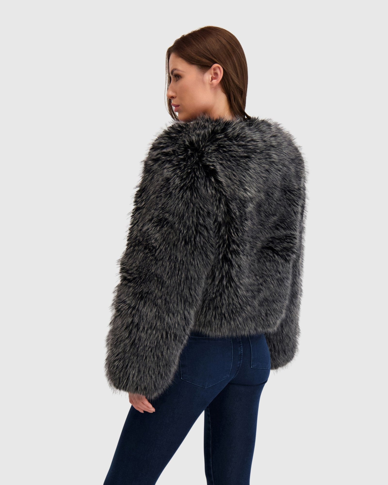 Fur-Free Fox (Faux Fur) Bolero | Black Snowtop