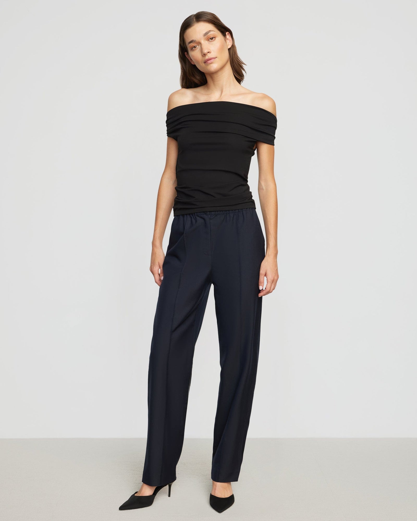 Renee | Mai Asymmetric Off-Shoulder Tee in Size Small