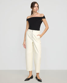 Beate | Mai Asymmetric Off-Shoulder Tee in Size Small