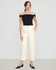 Beate | Mai Asymmetric Off-Shoulder Tee in Size Small