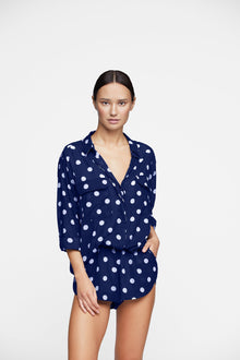 Hawi Shorts | Navy Polka Dot