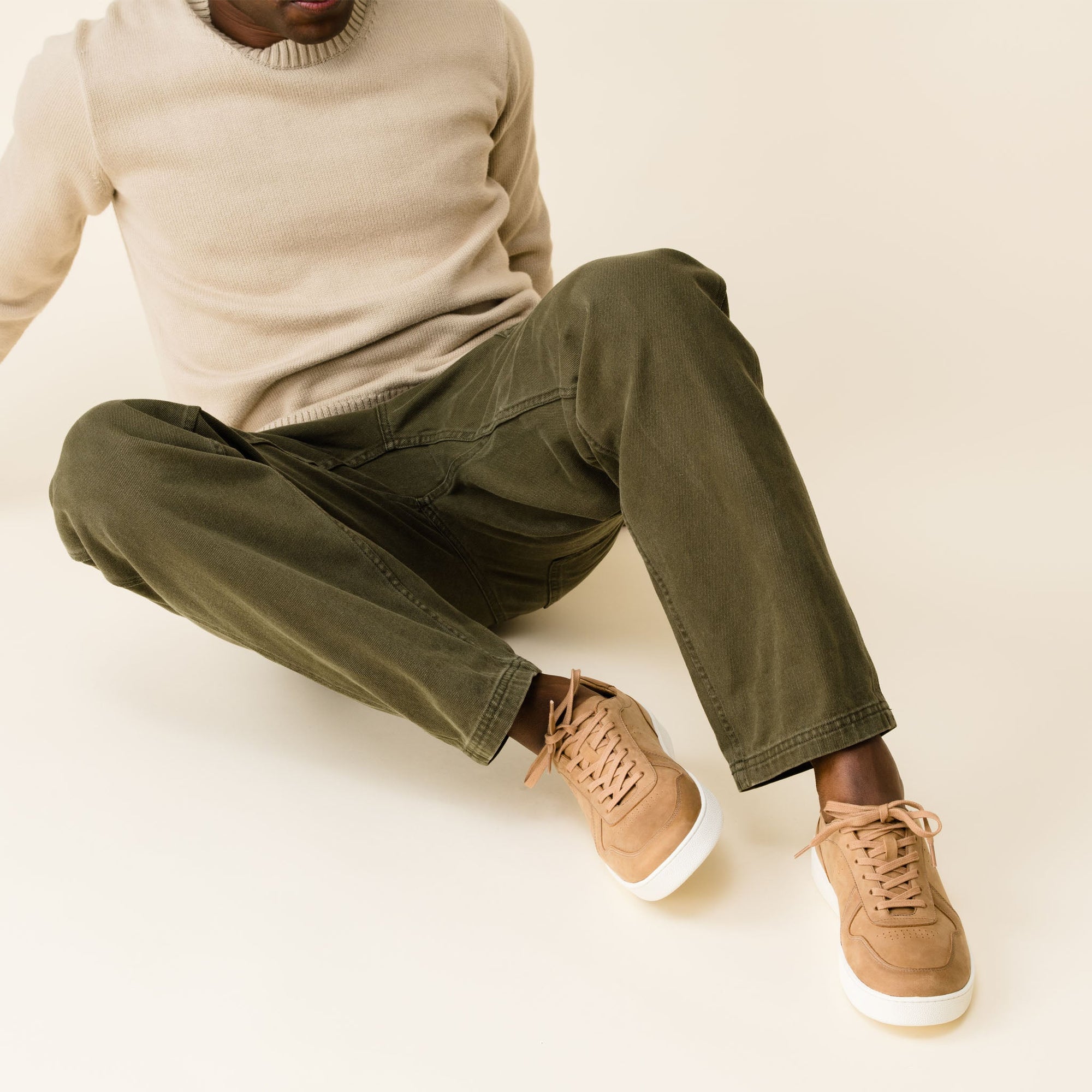 Mens | Beto Go-To Court Sneaker | Tobacco