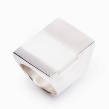 Icarus White Agate Ring | Sterling Silver | White Agate