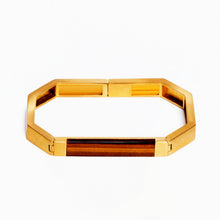 Metric Bangle | Recycled Brass | Tiger's Eye