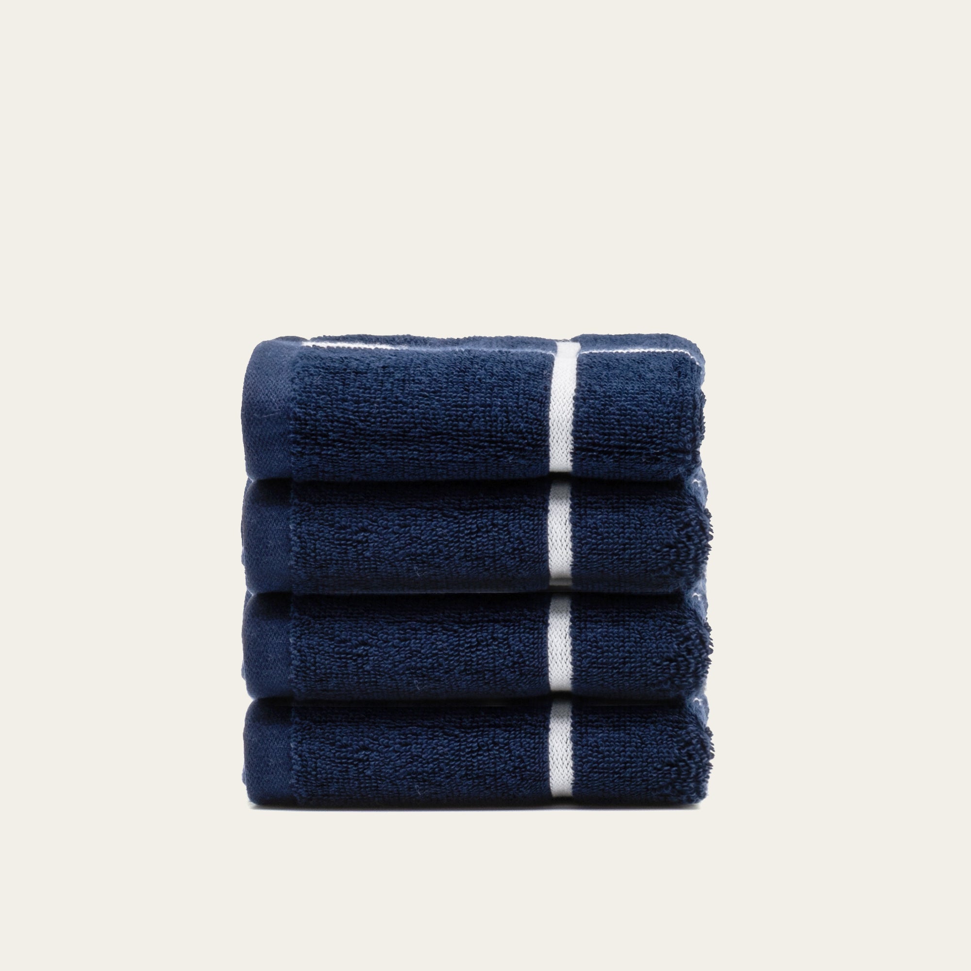 Miramar Australian Cotton Towels | Navy/White
