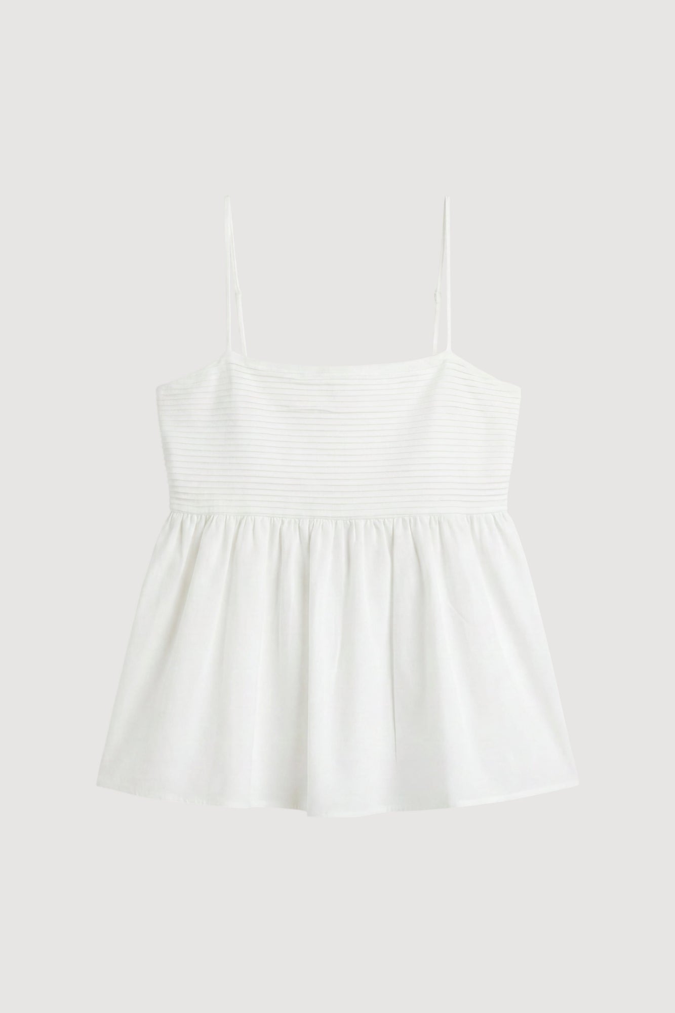 Isilda | Molly Pintuck Cotton-Silk Top - Flat