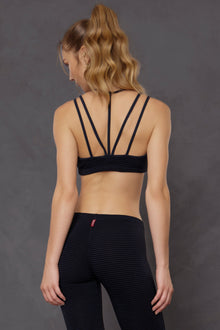Women | Mini Tonal Stripe Bra | Past Midnight