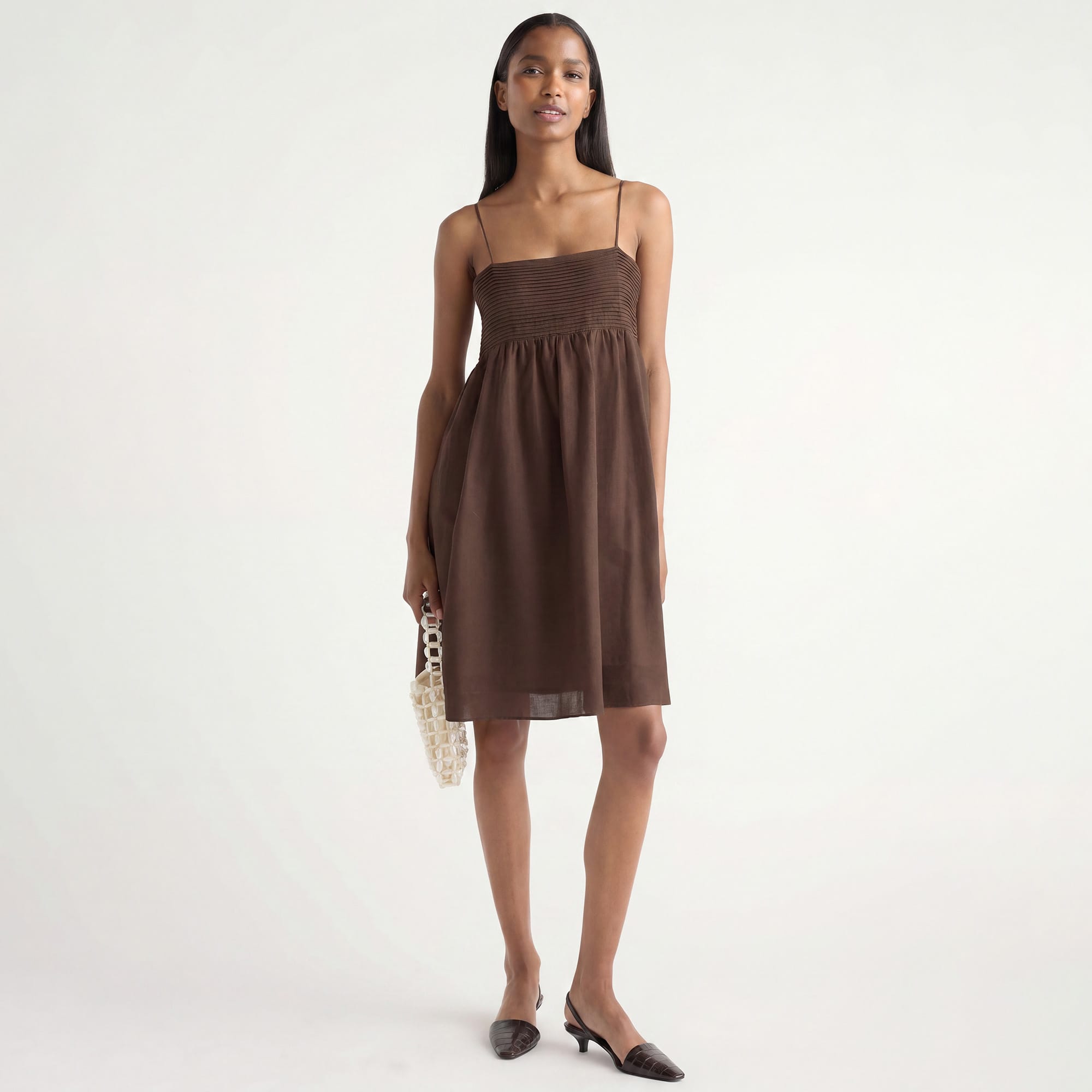 Isilda | Myra Pintuck Cotton-Silk Dress in Size Extra Small
